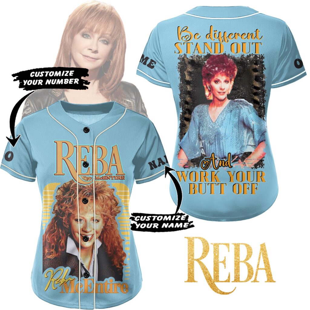 Reba McEntire Baseball Jersey For Men Women And Kids Gift Reba McEntire Baseball Jersey For Men Women And Kids Gift