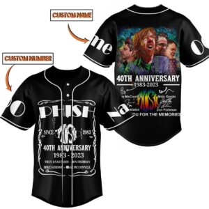 Phish Giftth Anniversary Baseball Jersey For Men Women And Kids Gift