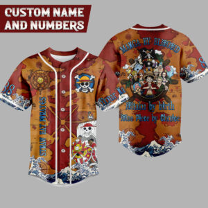 One Piece Straw Hat Pirates Baseball Jersey For Men Women And Kids Gift