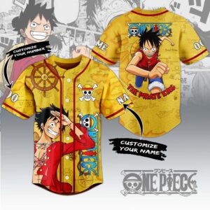 One Piece The Pirate King Baseball Jersey For Men Women And Kids Gift