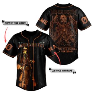 Megadeth Baseball Jersey For Men Women And Kids Gift