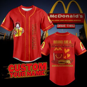 McDonald Baseball Jersey For Men Women And Kids Gift