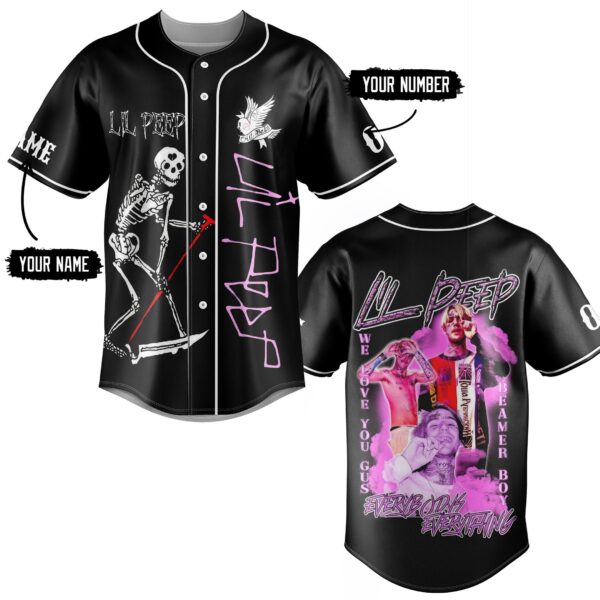Lil Peep Baseball Jersey For Men Women And Kids Gift
