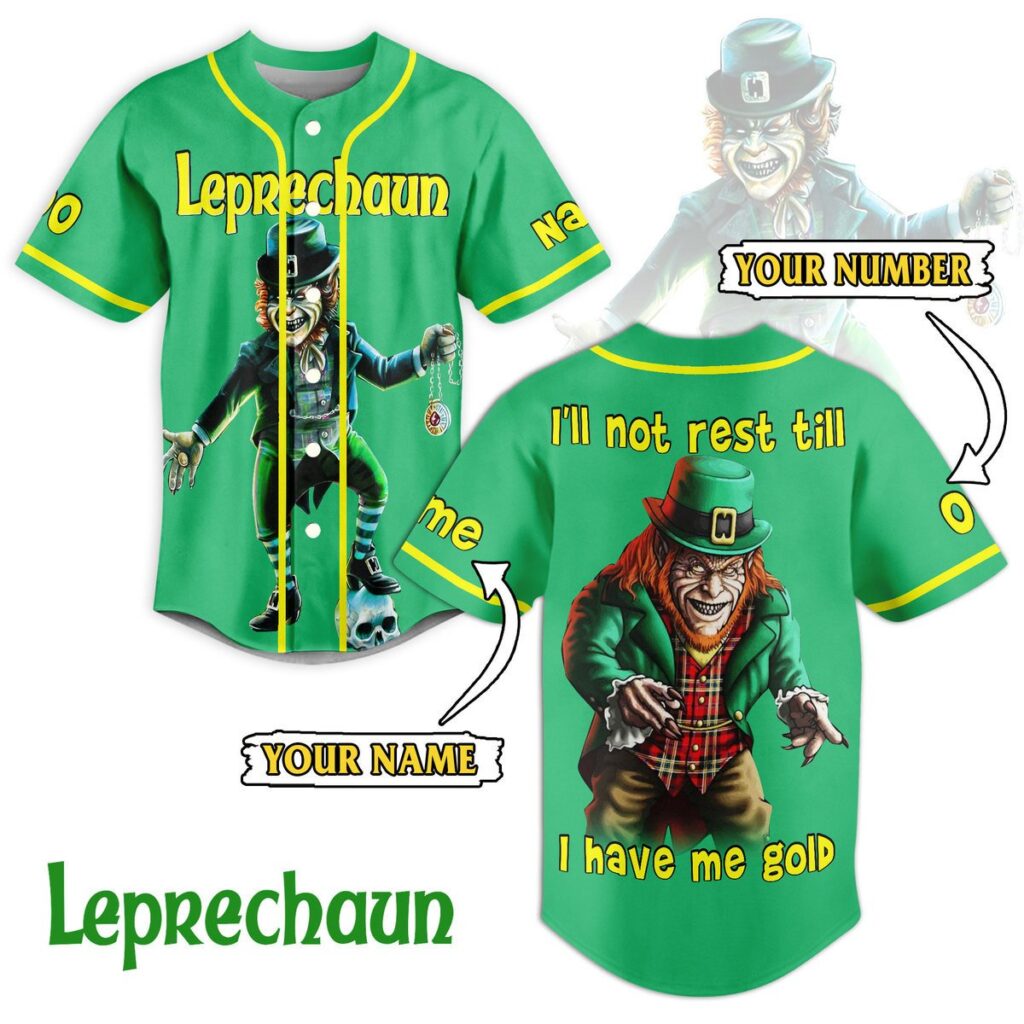 Leprechaun Baseball Jersey For Men Women And Kids Gift Leprechaun Baseball Jersey For Men Women And Kids Gift