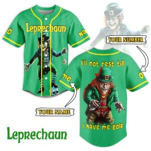 Leprechaun Baseball Jersey For Men Women And Kids Gift