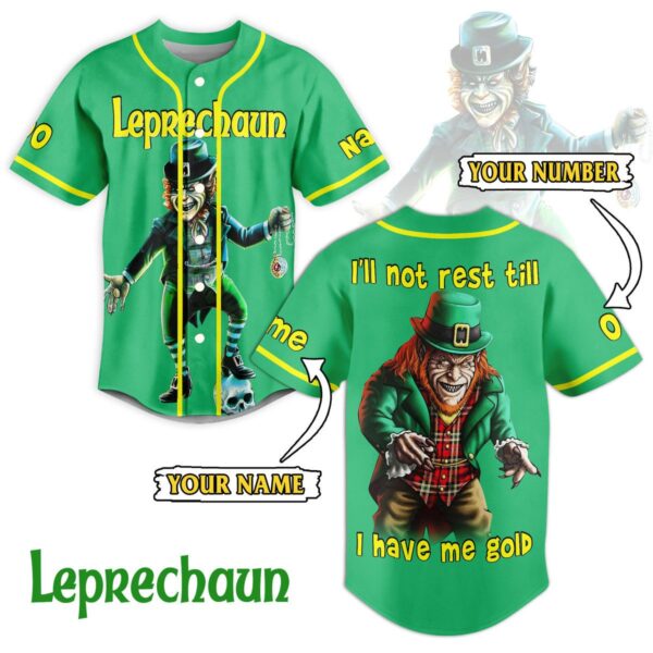 Leprechaun Baseball Jersey For Men Women And Kids Gift