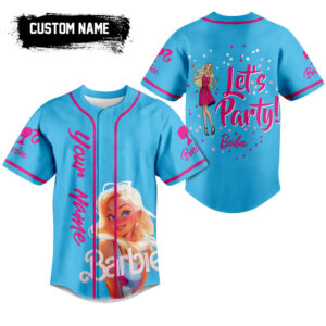 Let Party Barbie Baseball Jersey For Men Women And Kids Gift for Fans
