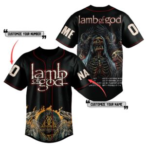 Lamb Of God Baseball Jersey For Men Women And Kids Gift for Fans