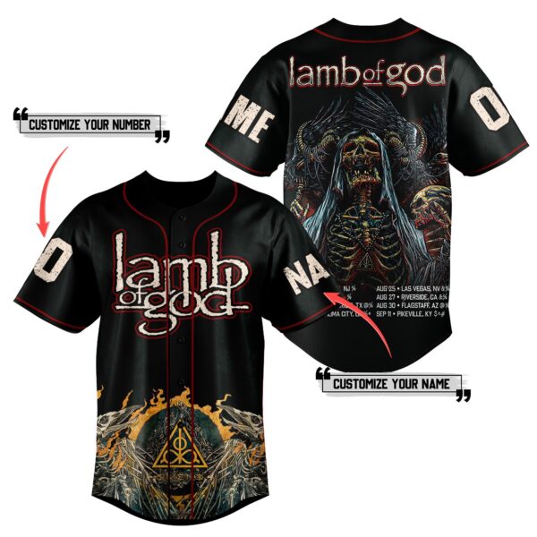 Lamb Of God Baseball Jersey For Men Women And Kids Gift for Fans