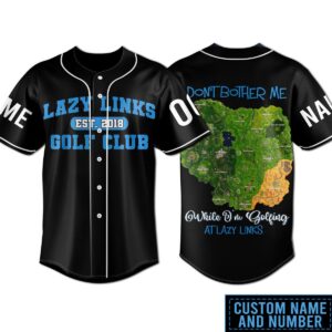 Lazy Links Golf Club Baseball Jersey For Men Women And Kids Gift for Fans