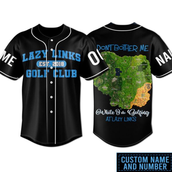 Lazy Links Golf Club Baseball Jersey For Men Women And Kids Gift for Fans