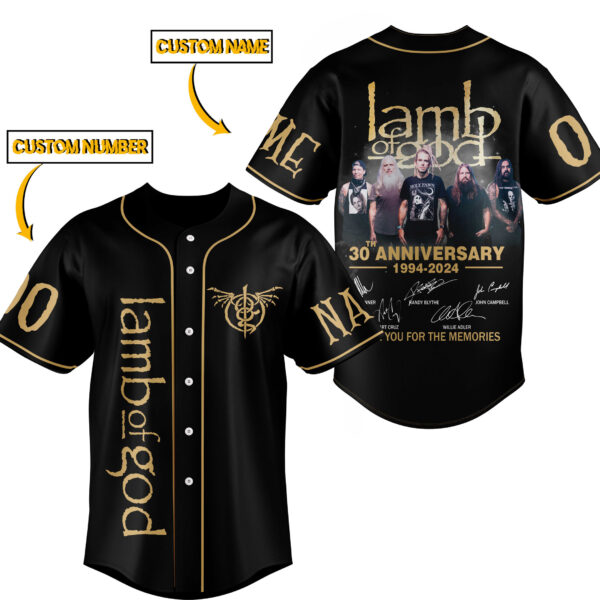 Lamb Of God Baseball Jersey For Men Women And Kids Gift for Fans