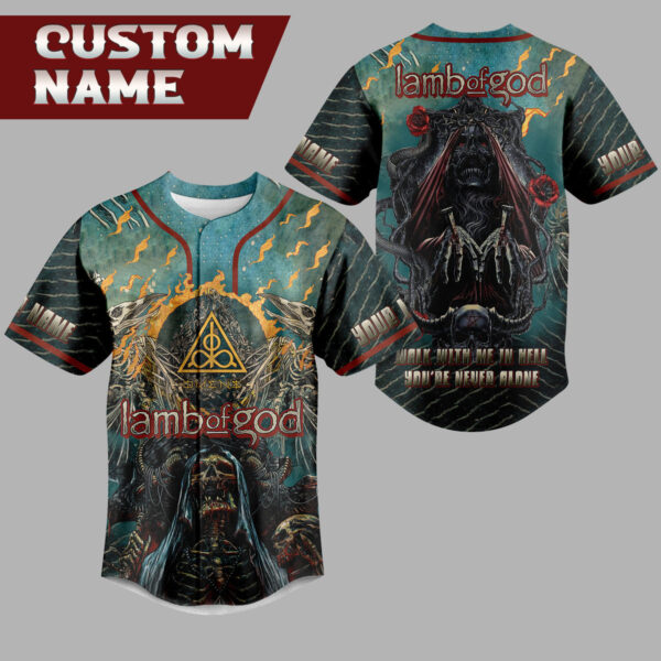 Lamb Of God Baseball Jersey For Men Women And Kids Gift for Fans
