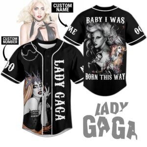 Lady Gaga Baseball Jersey For Men Women And Kids Gift for Fans