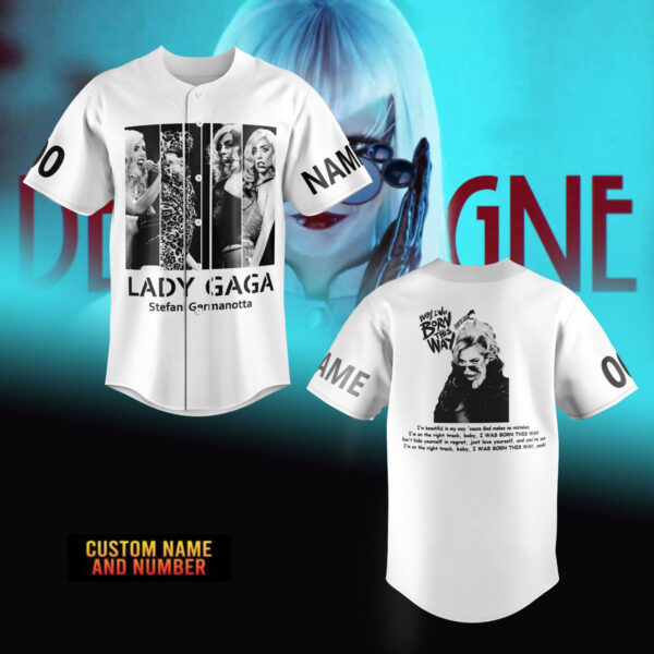 Lady Gaga Baseball Jersey For Men Women And Kids Gift for Fans
