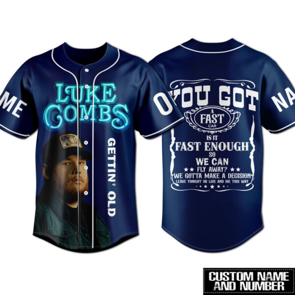 Luke Combs Baseball Jersey For Men Women And Kids Gift for Fans-1