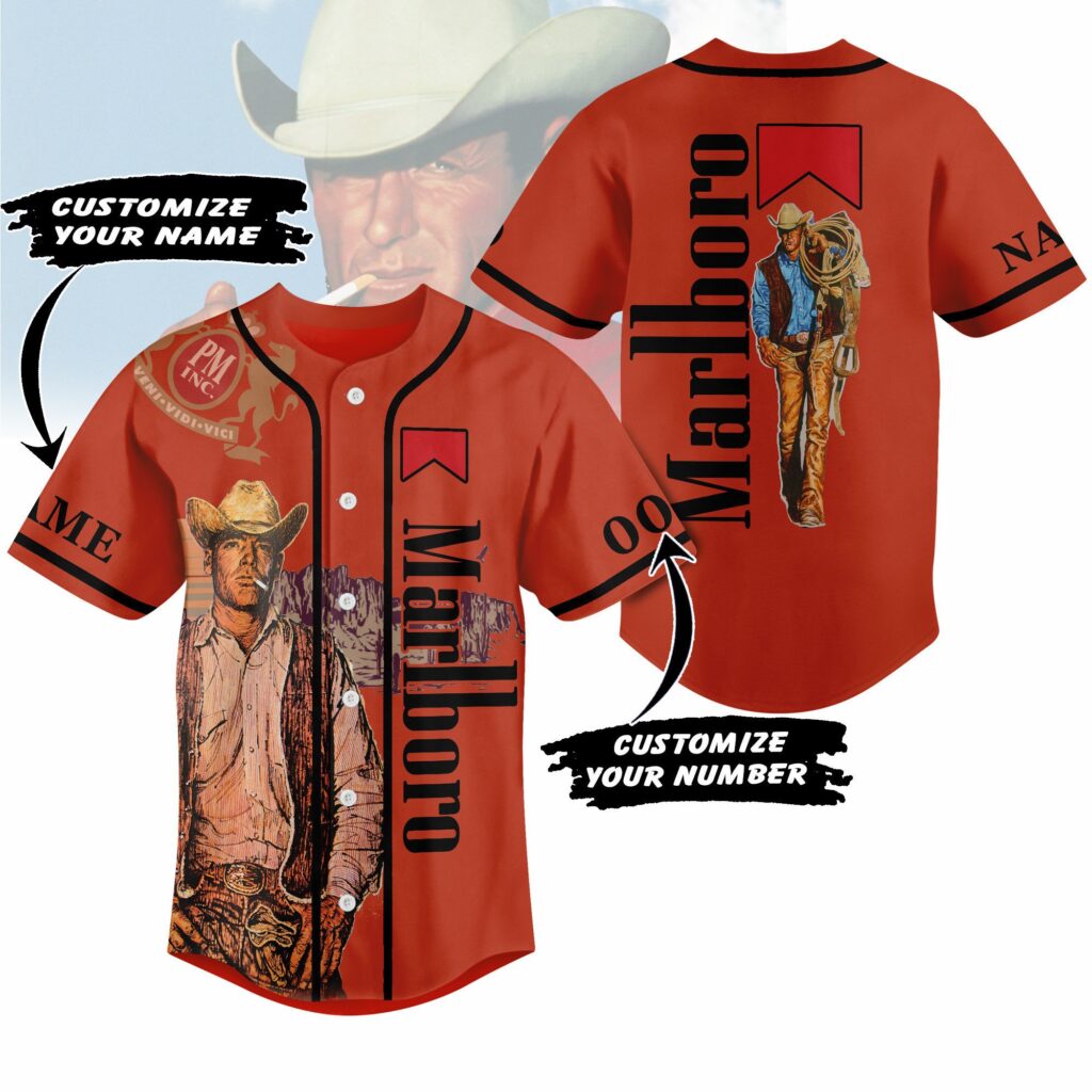 Marlboro Baseball Jersey For Men Women And Kids Gift for Fans Marlboro Baseball Jersey For Men Women And Kids Gift for Fans