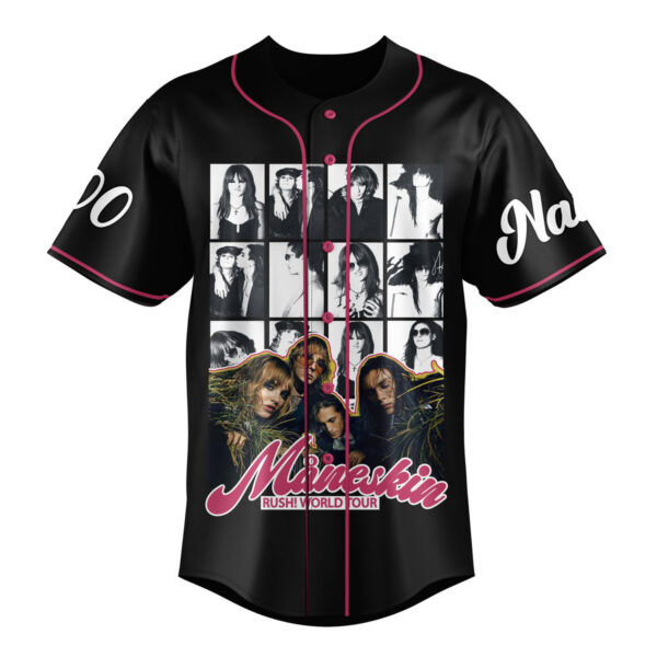Maneskin Rush World Tour Baseball Jersey For Men Women And Kids Gift for Fans