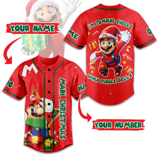 Mari Christmas Baseball Jersey For Men Women And Kids Gift for Fans