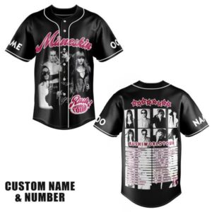 Maneskin Rush World Tour Baseball Jersey For Men Women And Kids Gift for Fans
