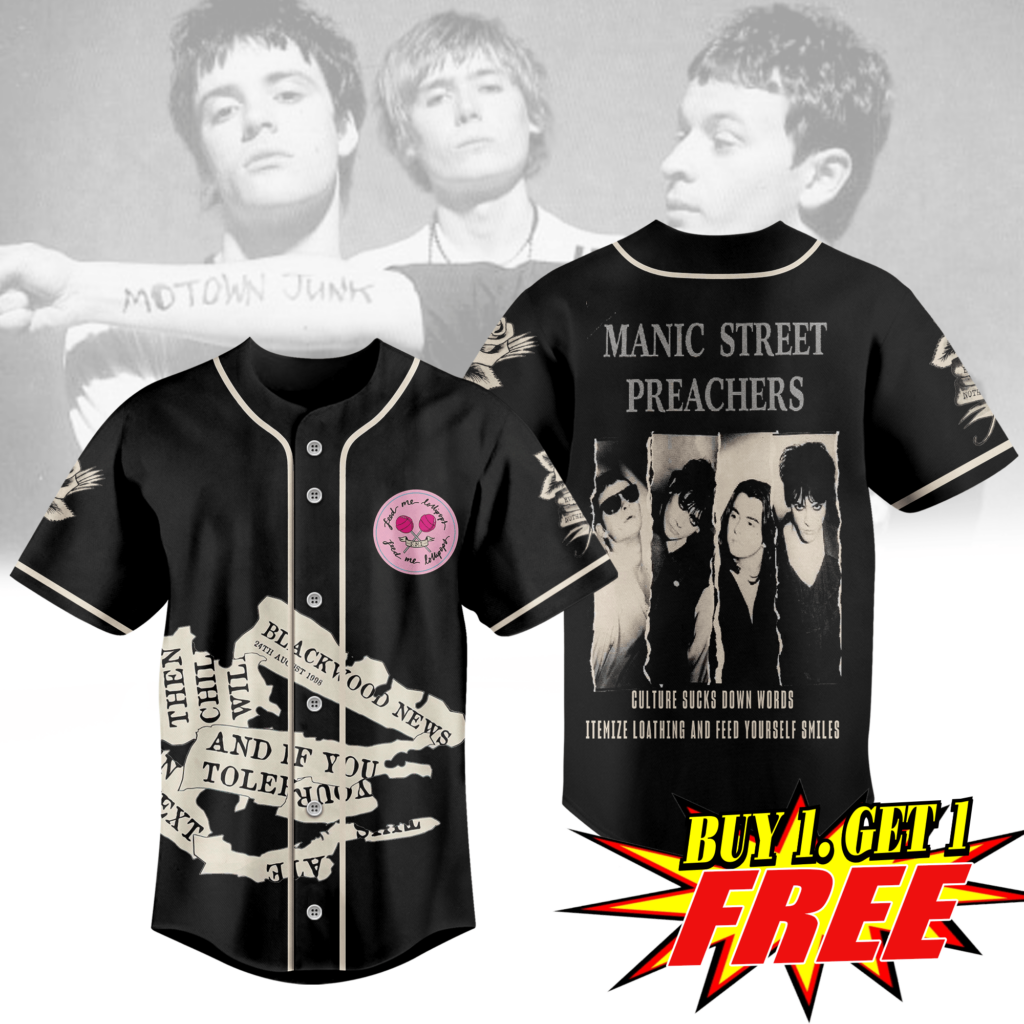 Manic Street Preachers Baseball Jersey For Men Women And Kids Gift for Fans Manic Street Preachers Baseball Jersey For Men Women And Kids Gift for Fans