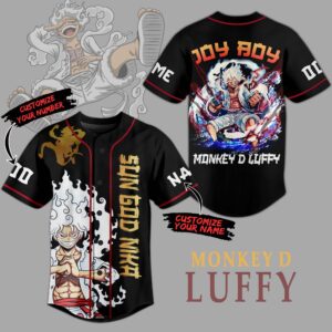 Monkey D Luffy Sun God Nika Baseball Jersey For Men Women And Kids Gift for Fans