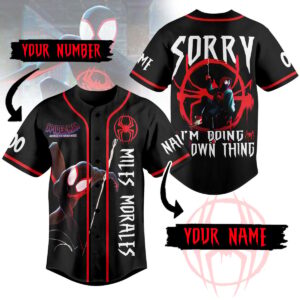 Miles Morales Baseball Jersey For Men Women And Kids Gift for Fans