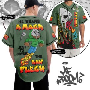 MF Doom Baseball Jersey For Men Women And Kids Gift for Fans