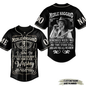 Merle Haggard Sing Baseball Jersey For Men Women And Kids Gift for Fans