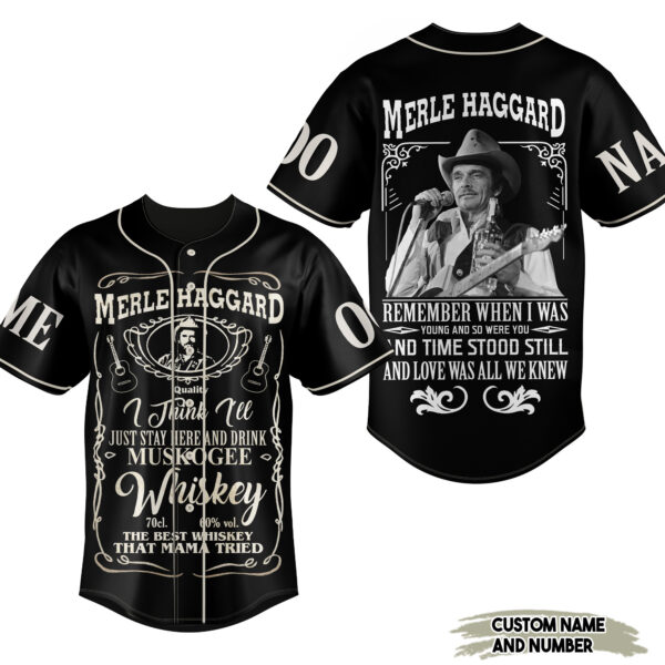 Merle Haggard Sing Baseball Jersey For Men Women And Kids Gift for Fans