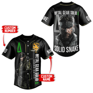 Metal Gear Solid Gift for Fans Snake Eater Baseball Jersey For Men Women And Kids Gift for Fans
