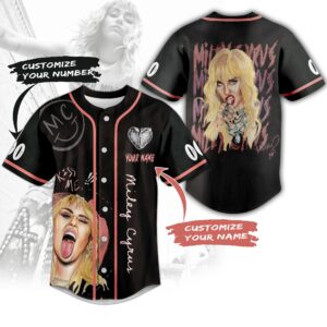 Miley Cyrus Baseball Jersey For Men Women And Kids Gift for Fans