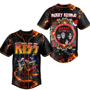 Merry Kissmas Rock Baseball Jersey For Men Women And Kids Gift for Fans
