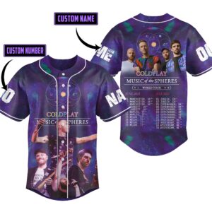 Music of the Spheres Coldplay Baseball Jersey For Men Women And Kids Gift for Fans 3