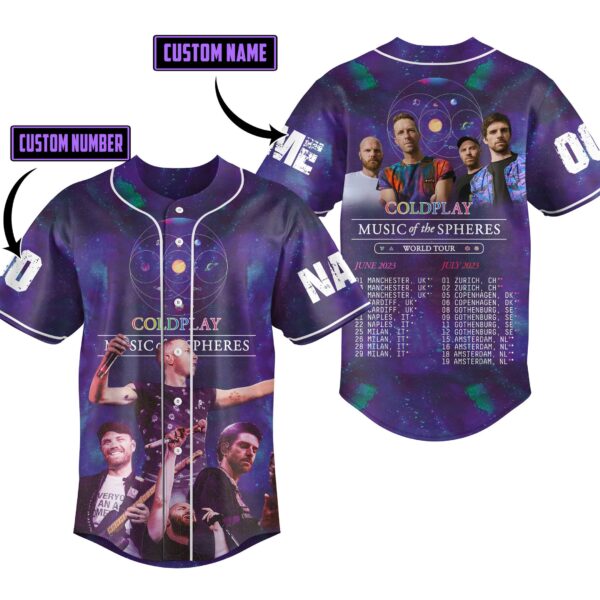 Music of the Spheres Coldplay Baseball Jersey For Men Women And Kids Gift for Fans