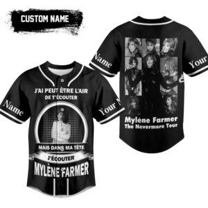 Mylene Farmer Baseball Jersey For Men Women And Kids Gift for Fans