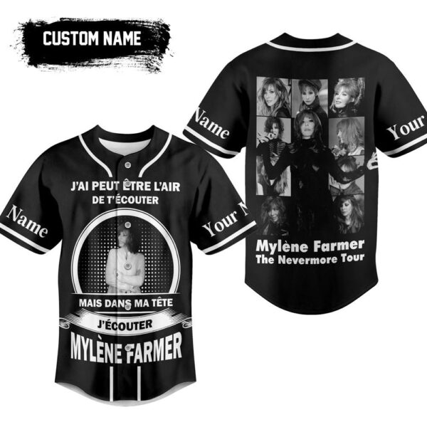 Mylene Farmer Baseball Jersey For Men Women And Kids Gift for Fans