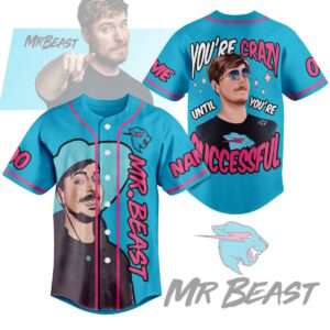 MrBeast Baseball Jersey For Men Women And Kids Gift for Fans