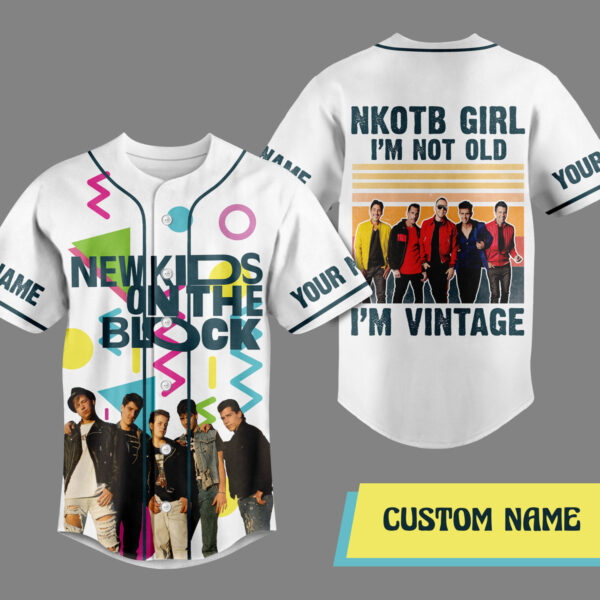 New Kids On The Block Baseball Jersey For Men Women And Kids Gift for Fans