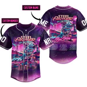 On The Prowl Steel Panther Baseball Jersey For Men Women And Kids Gift for Fans 1