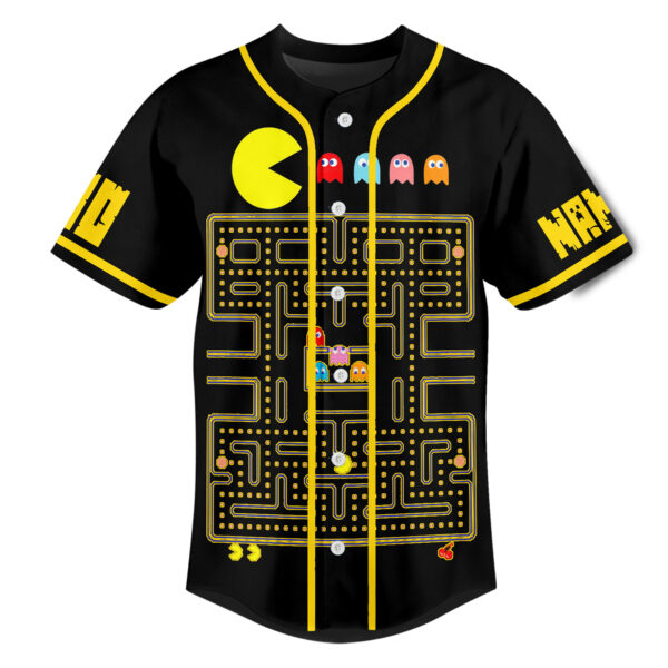 Pac-Man Baseball Jersey For Men Women And Kids Gift for Fans