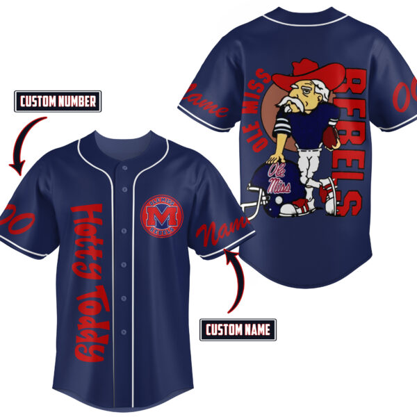 Ole Miss Rebels Baseball Jersey For Men Women And Kids Gift for Fans