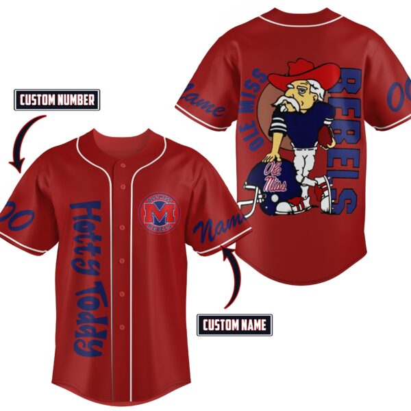 Ole Miss Rebels Baseball Jersey For Men Women And Kids Gift for Fans