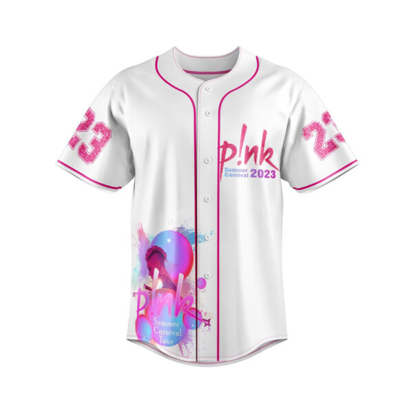 Pink Summer Carnival Baseball Jersey For Men Women And Kids Gift for Fans