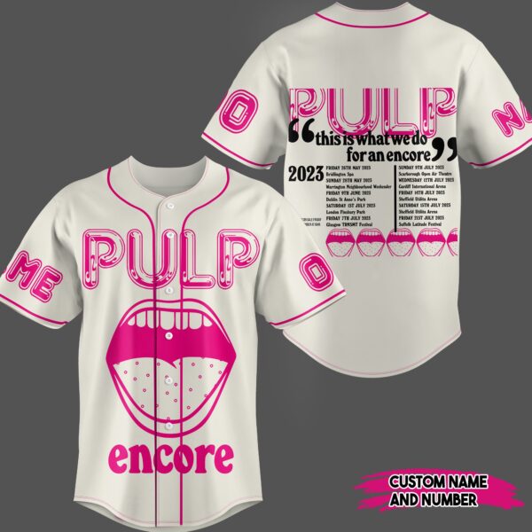Pulp Encore Baseball Jersey For Men Women And Kids Gift for Fans