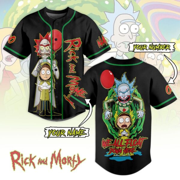 Rick and Morty Baseball Jersey For Men Women And Kids Gift for Fans