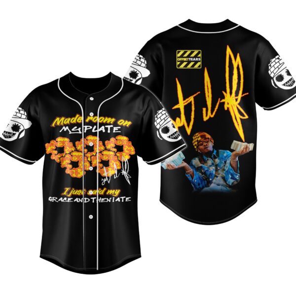 Say My Grace Offset Baseball Jersey For Men Women And Kids Gift for Fans