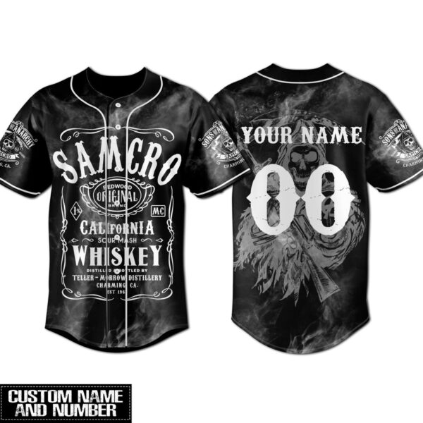 Samcro Whiskey Baseball Jersey For Men Women And Kids Gift for Fans