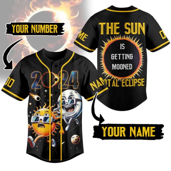 Solar Eclipse Baseball Jersey For Men Women And Kids Gift for Fans