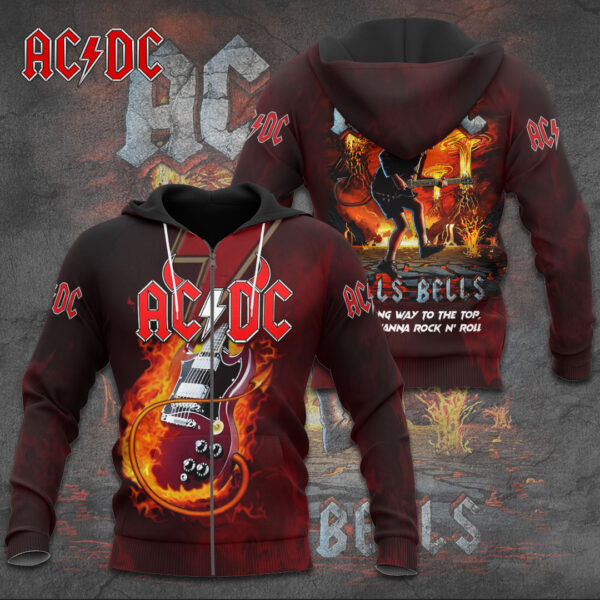 AC/DC 3D T-Shirt Hoodie Sweatshirt – Gift  for Men Women